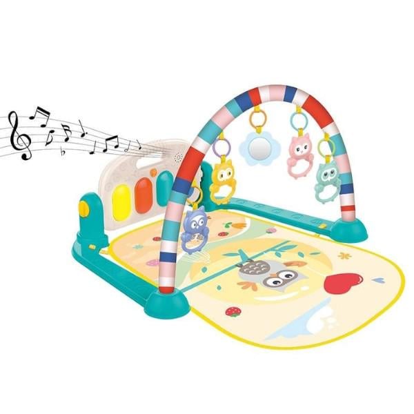 Развивающий коврик Музыкальное пианино подсветка мелодии 5 подвесок (НЕ 0650) - фото 2 Развивающий коврик Музыкальное пианино подсветка мелодии 5 подвесок (НЕ 0650) - фото 2