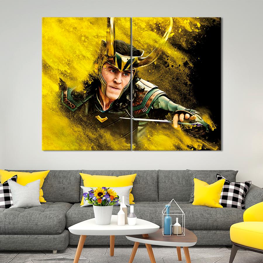 Настенний декор Брат Тора Локки 111x81 см (A123-2)