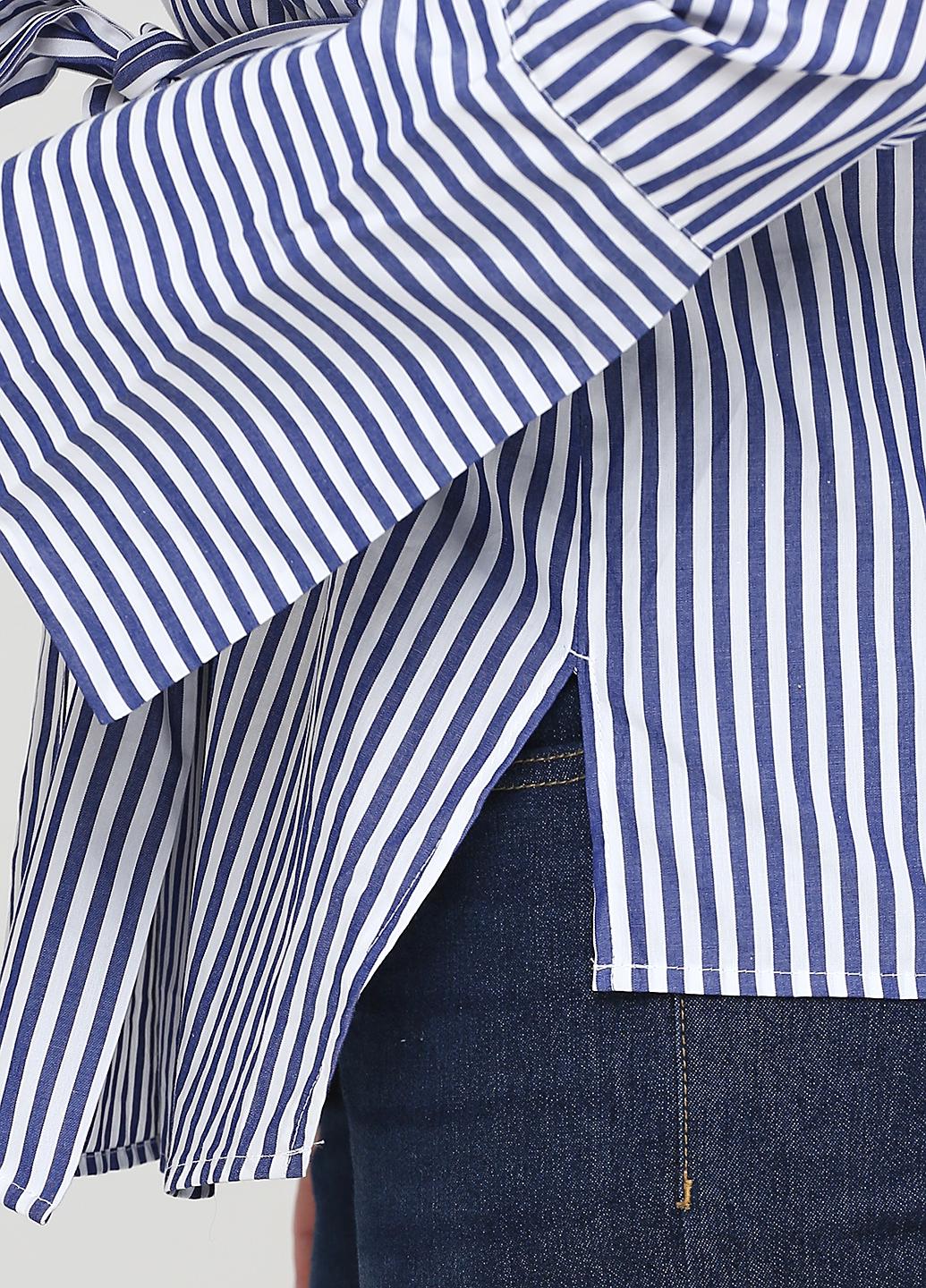 Блузка Mango L Синий (2000000847986) - фото 4 Блузка Mango L Синий (2000000847986) - фото 4