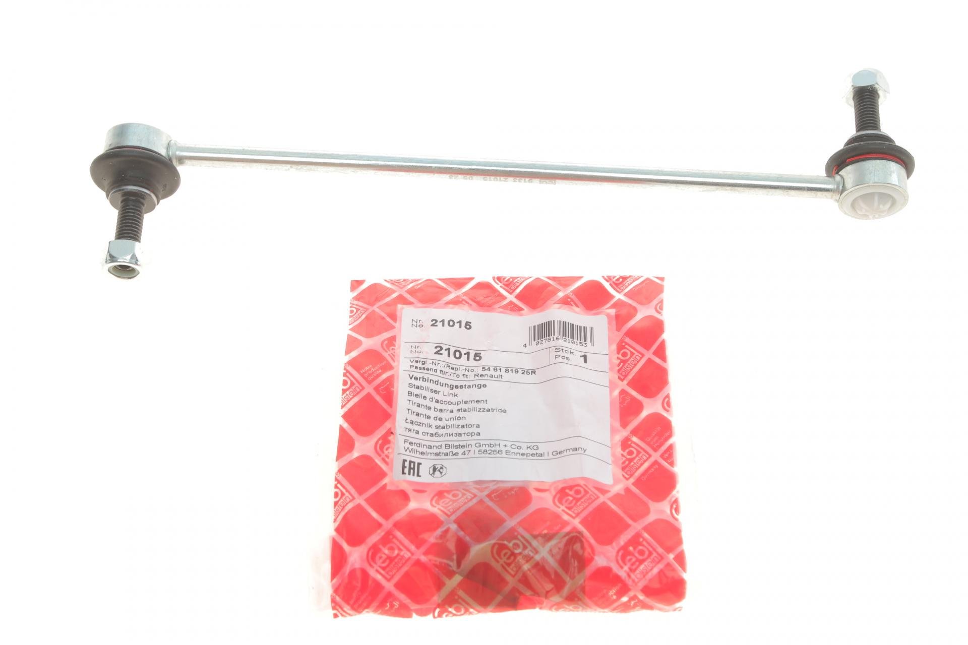 Тяга переднего стабилизатора FEBI BILSTEIN       Renault Megane 02-/Scenic 03-/Kangoo 08- - 21015
