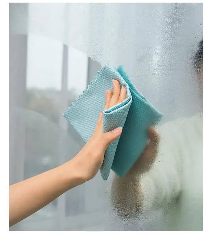 Средство для мытья стекол и зеркал Розумниця ПЭТ 5 л/салфетки безворсовые 5 шт. - фото 4