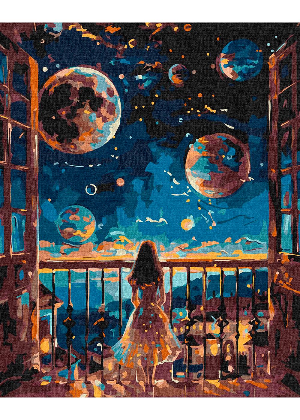 Картина по номерам Ideyka Мечтающая ночь 40х50 см (KHO5138)