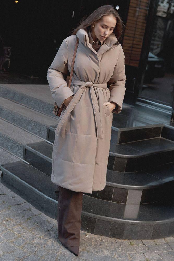 Куртка-пальто жіноча Seventeen XXL-3XL Бежевий