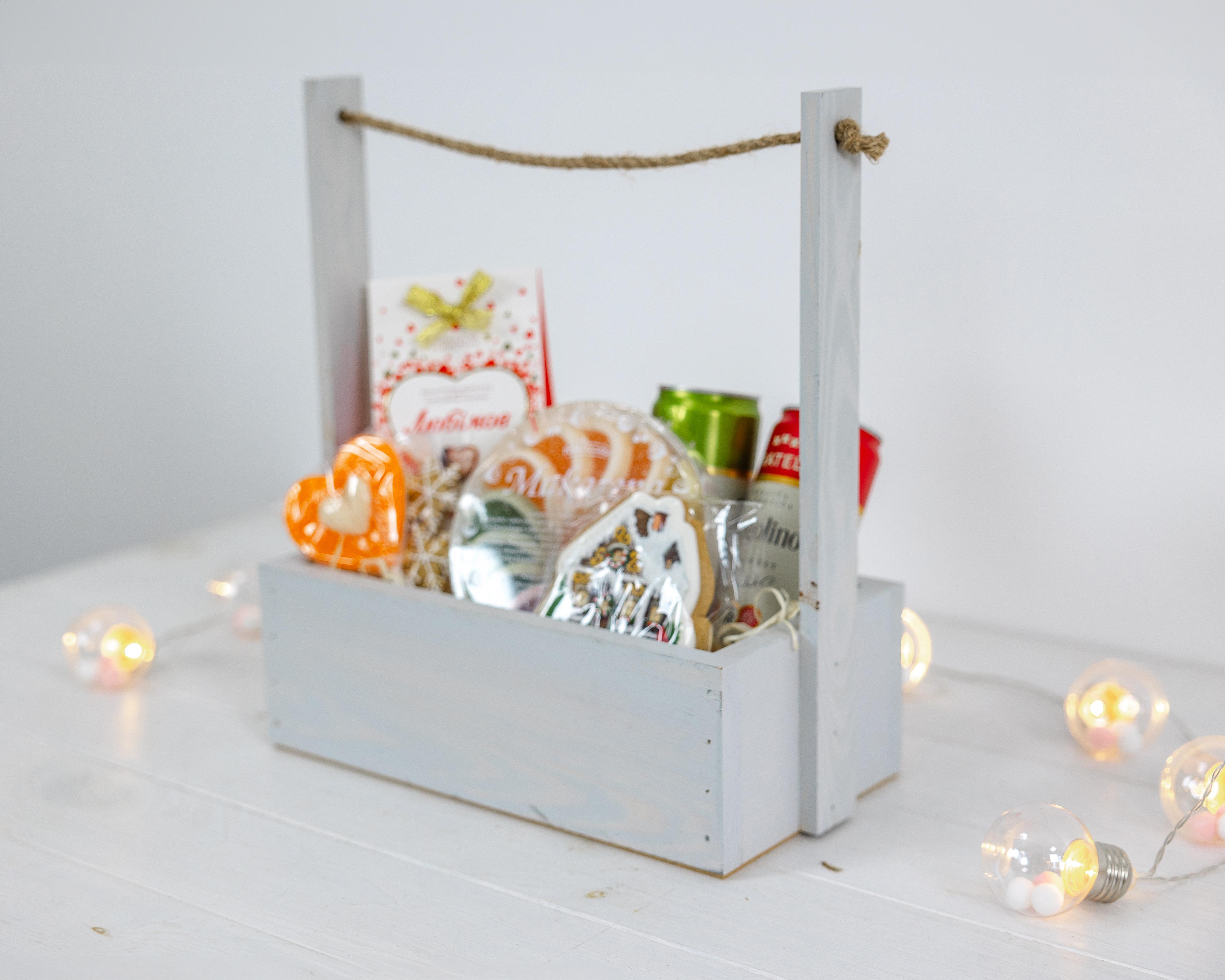 Ящик деревянный для подарков Хюге Светло-серый (0002120) - фото 7 Ящик деревянный для подарков Хюге Светло-серый (0002120) - фото 7