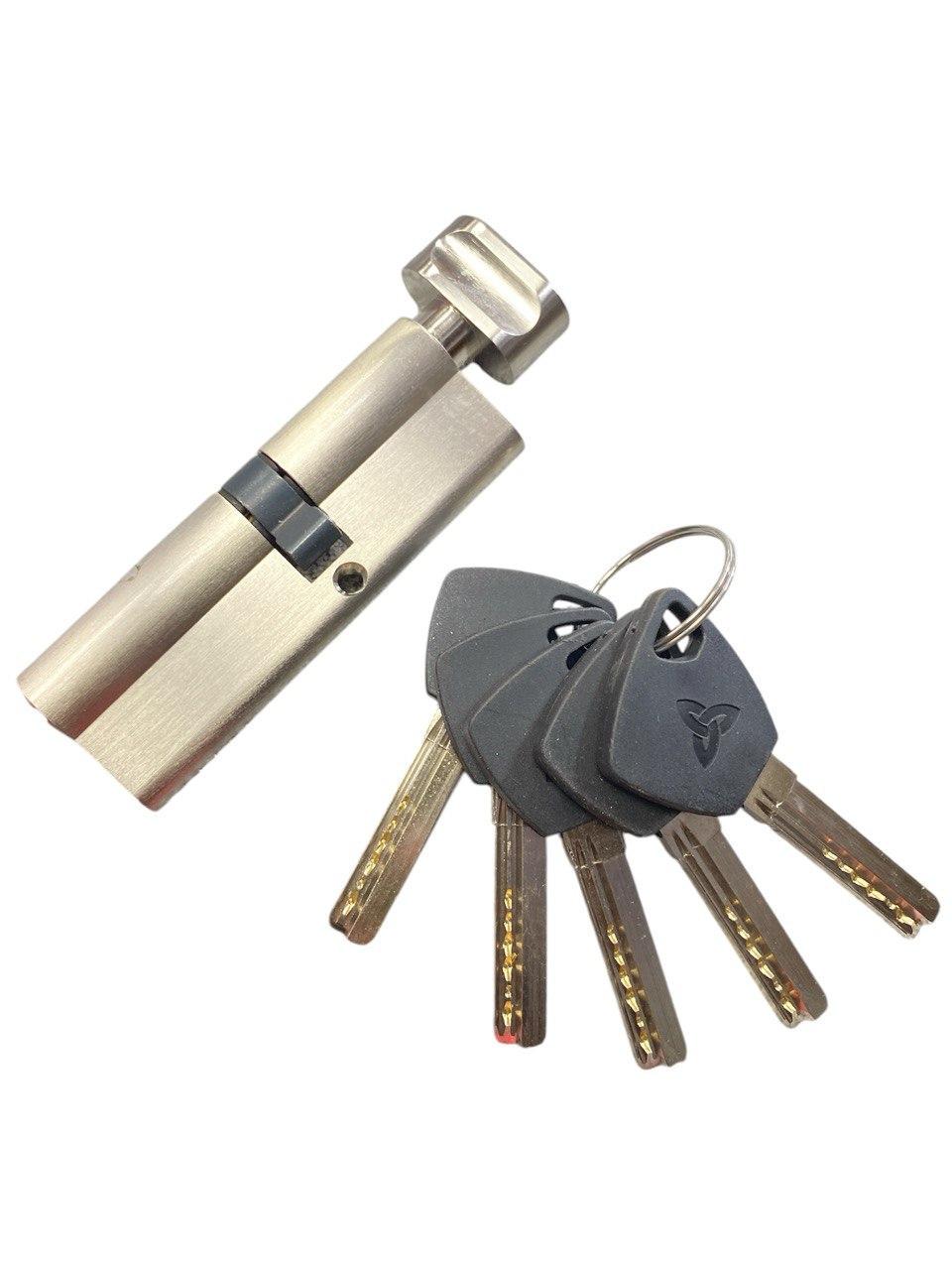 Цилиндр латунный Kedr BRASS M 90 ZCN 50x40T brass key (ЗФ 6193) - фото 2