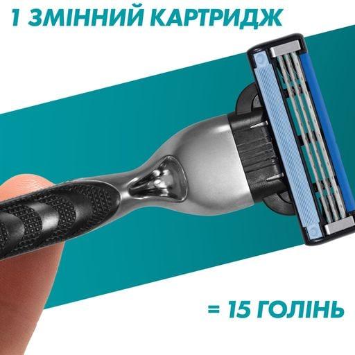 Картриджі для гоління чоловічі GILLETTE Mach 3 леза касети 4 шт. (18957974) - фото 4