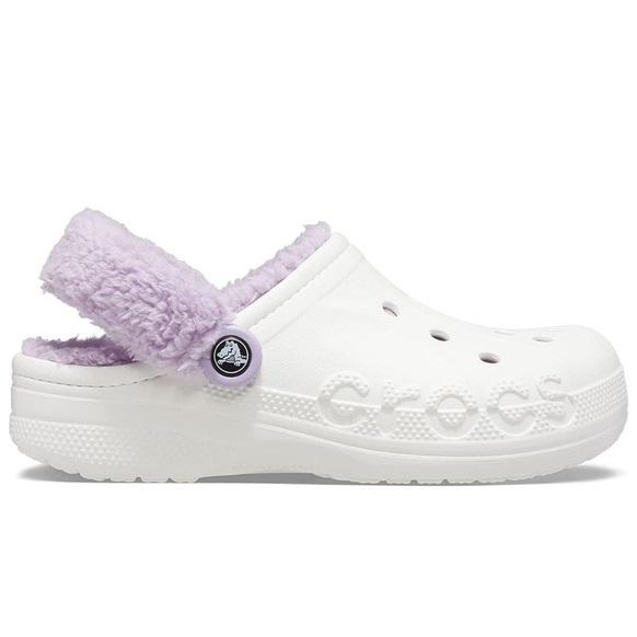 Сабо Crocs Baya Lined Fuzz-Strap Clog M6 р. 38/24,5 см White (20566523)