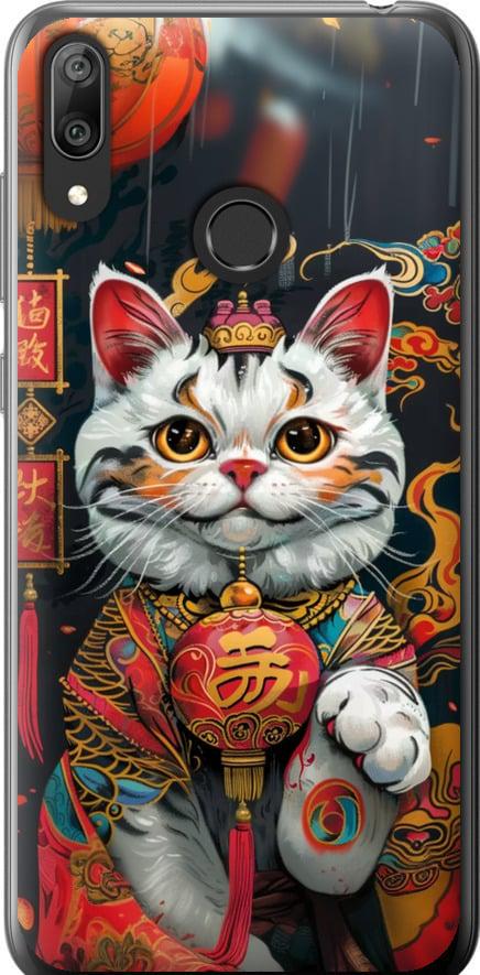 Чехол на Huawei Y7 2019 China Cat v2 (6135t-1638-42517) Чехол на Huawei Y7 2019 China Cat v2 (6135t-1638-42517)