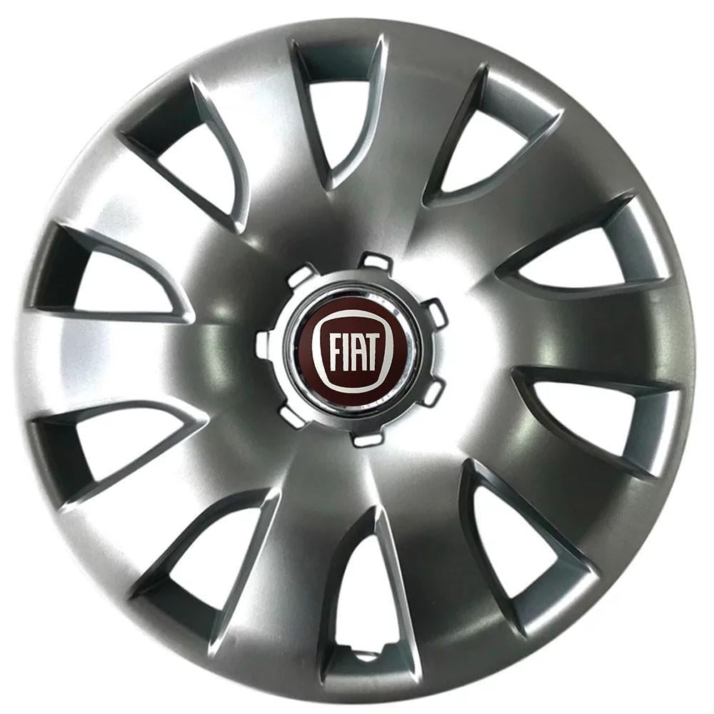 Ковпаки SJS з логотипом Fiat 425 R16 4 шт. Срібний (31006177)