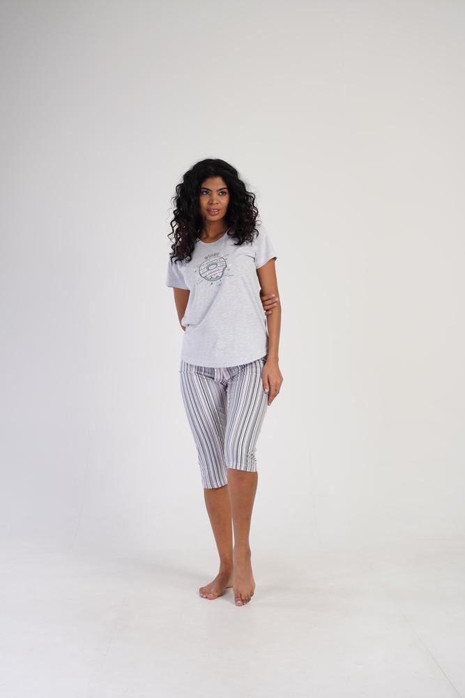 Пижама Vienetta 311055x62 женская 2XL Светло-серый - фото 4 Пижама Vienetta 311055x62 женская 2XL Светло-серый - фото 4