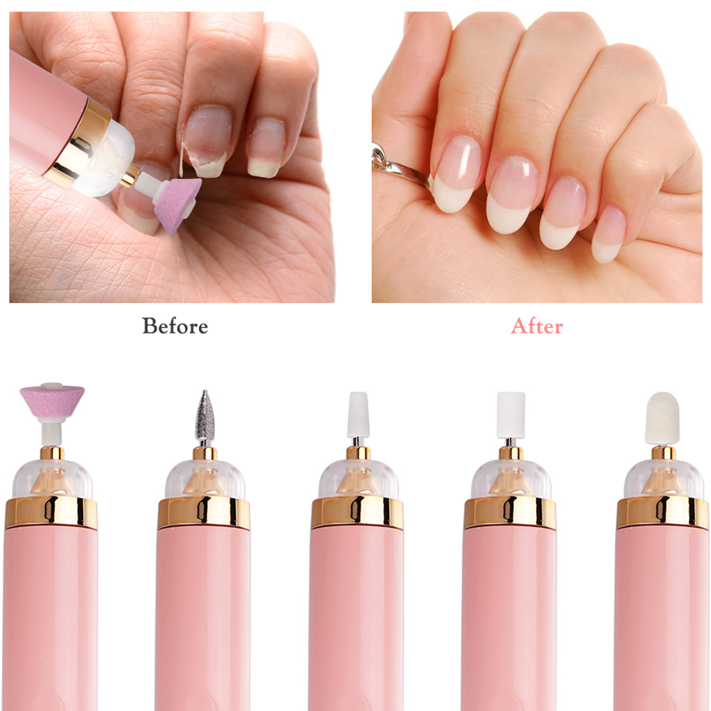 Фрейзер для манікюру Salon Nails портативний з 5-ма насадками (20551) - фото 7