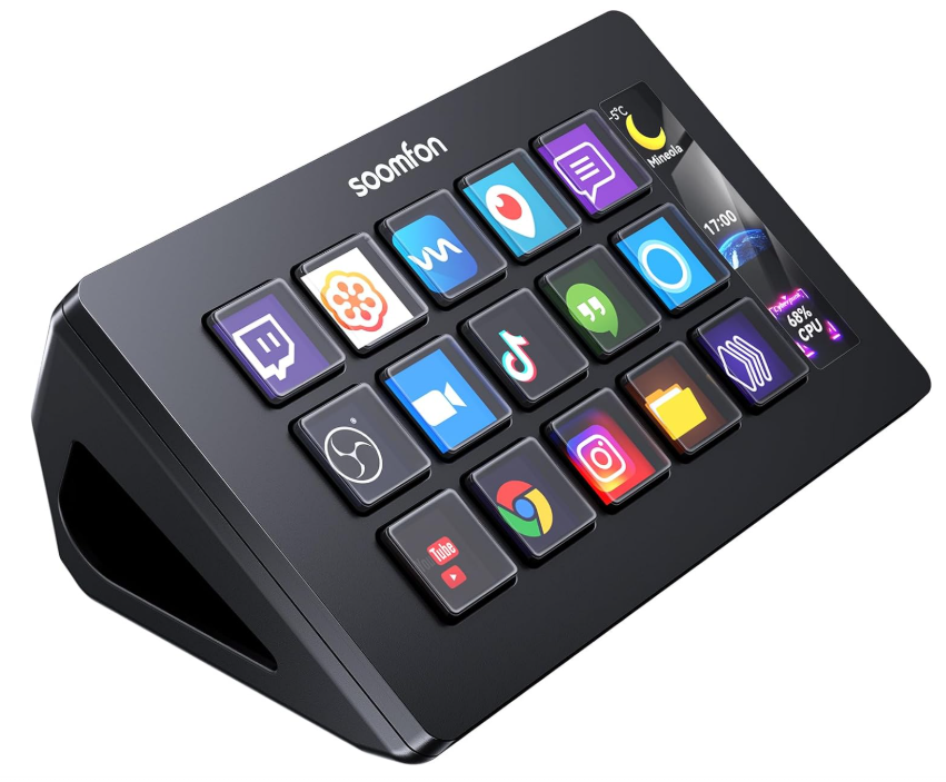 Панель управління Stream SOOMFON Controller з 15 LCD макро-кнопками для стримерів та геймерів (2894996868)