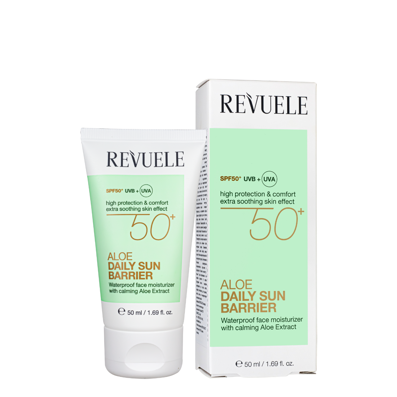 Крем для лица солнцезащитный Revuele Aloe Daily Sun Barrier SPF 50 увлажняющий 50 мл (2292720996)