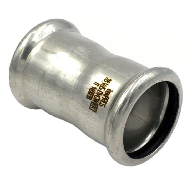 Пресс-муфта нержавеющая Raccorderie Metalliche Inoxpres 15 мм (183015000) Пресс-муфта нержавеющая Raccorderie Metalliche Inoxpres 15 мм (183015000)