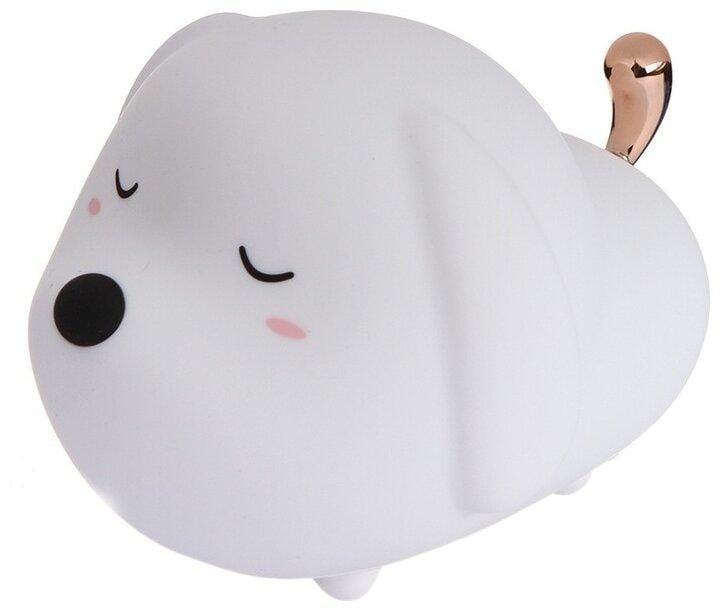 Светильник-ночник силиконовый Baseus Cute Series Doggie Silicone DGAM-B02 White