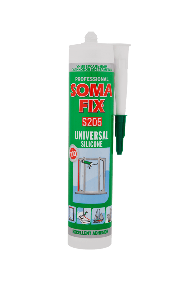 Герметик силіконовий Soma Fix S204/205 280 мл Сірий (61886069)