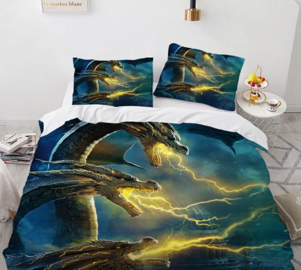 Комплект постельного белья с 3D рисунком Godzilla #13