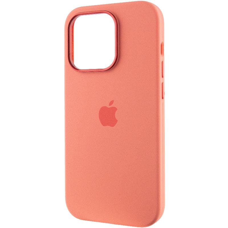 Противоударный чехол Silicone Case Metal Buttons (AA) для Apple iPhone 13 Pro Max (6.7") Розовый / Pink Pomelo - фото 3