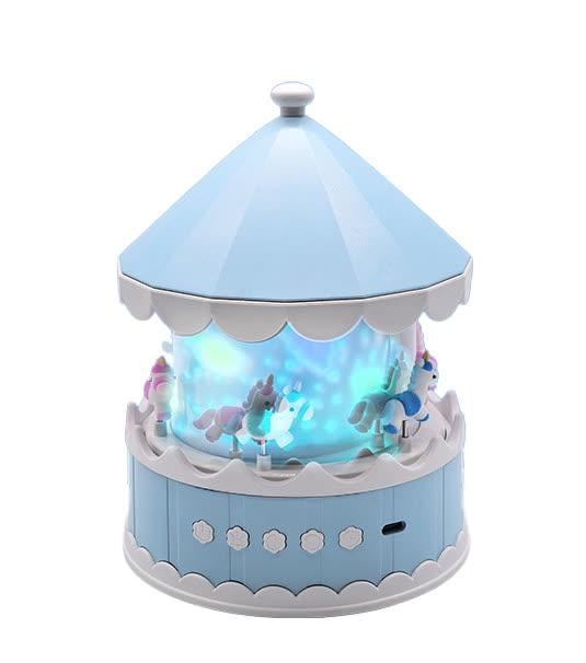 Ночник-проектор детский Карусель с 21 сменной картинкой и пультом с вращающимися слайдами (31398104)