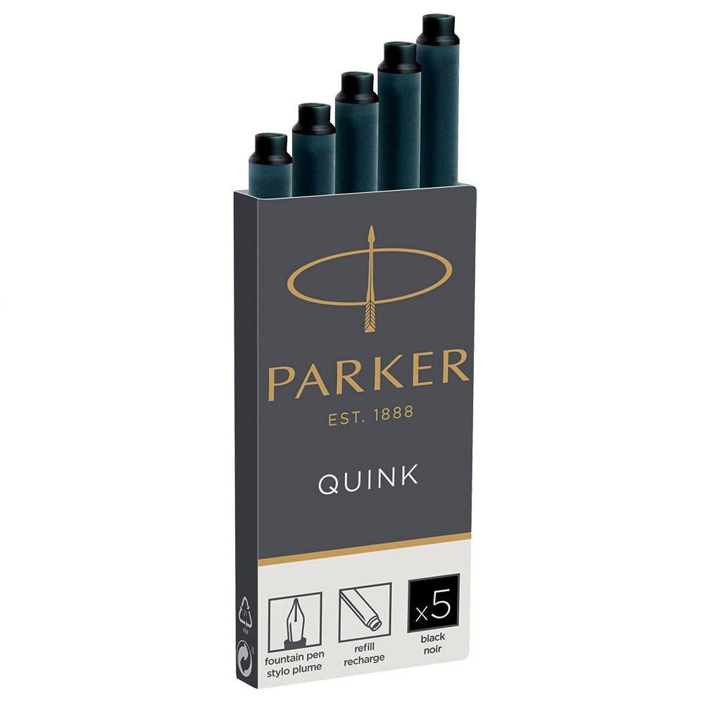 Картриджи Parker Quink 5 шт. Черный (11 410BK)