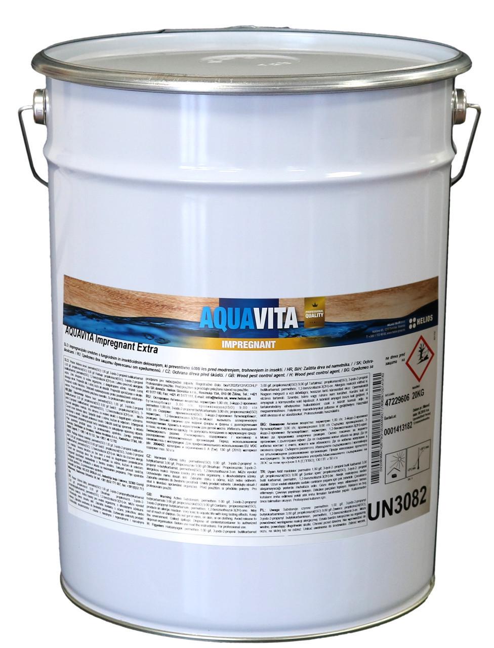 Антисептик для дерева Helios Aquavita extra 20 кг