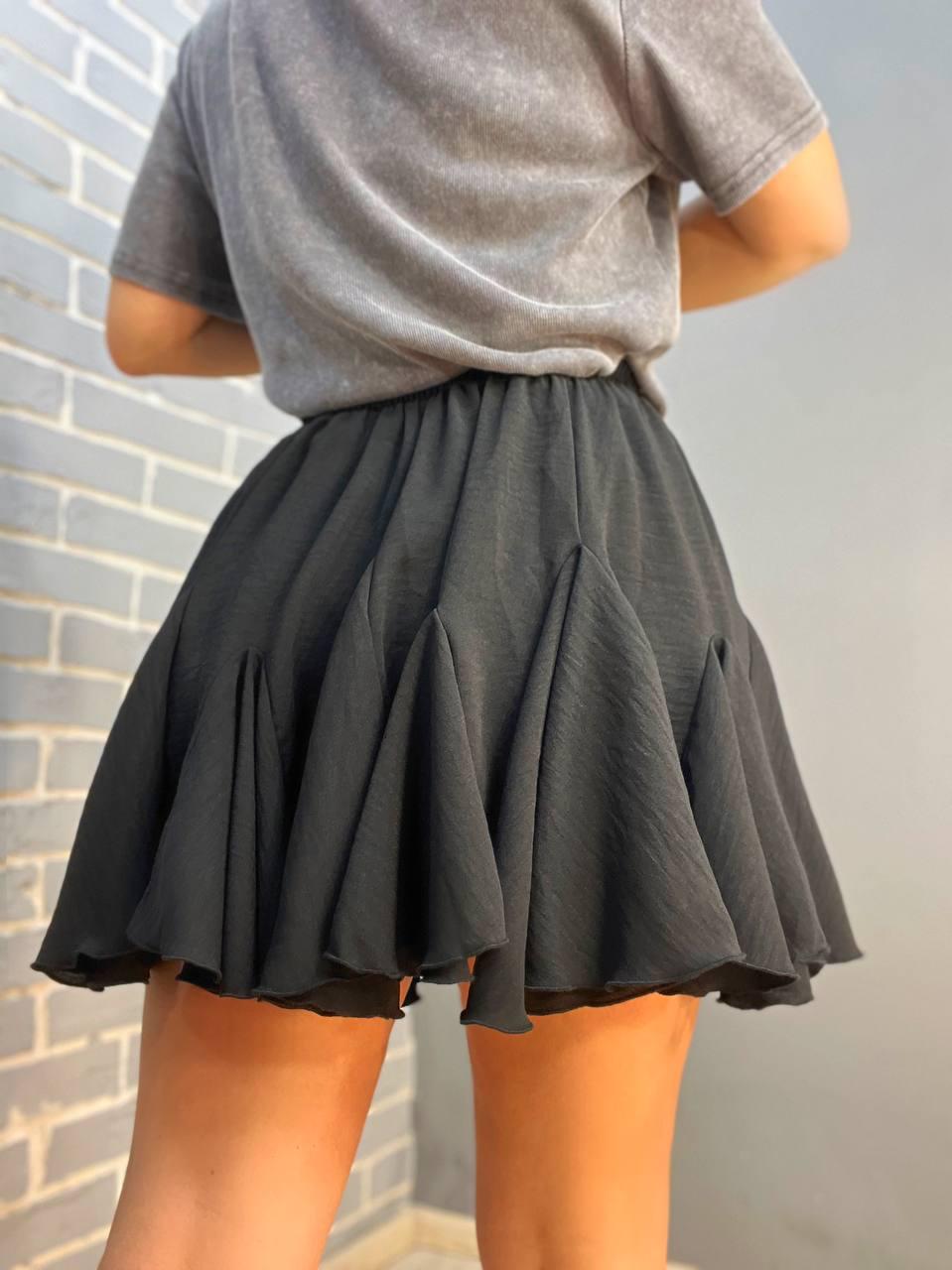 Юбка женская Fardi 286 пышная воланы короткая OS Черный (2151) - фото 2 Юбка женская Fardi 286 пышная воланы короткая OS Черный (2151) - фото 2