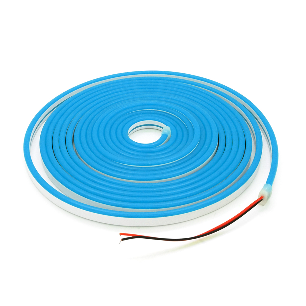 Светодиодная лента в силиконе 3528 12V IP67 5 м Blue (YUT_V8566)