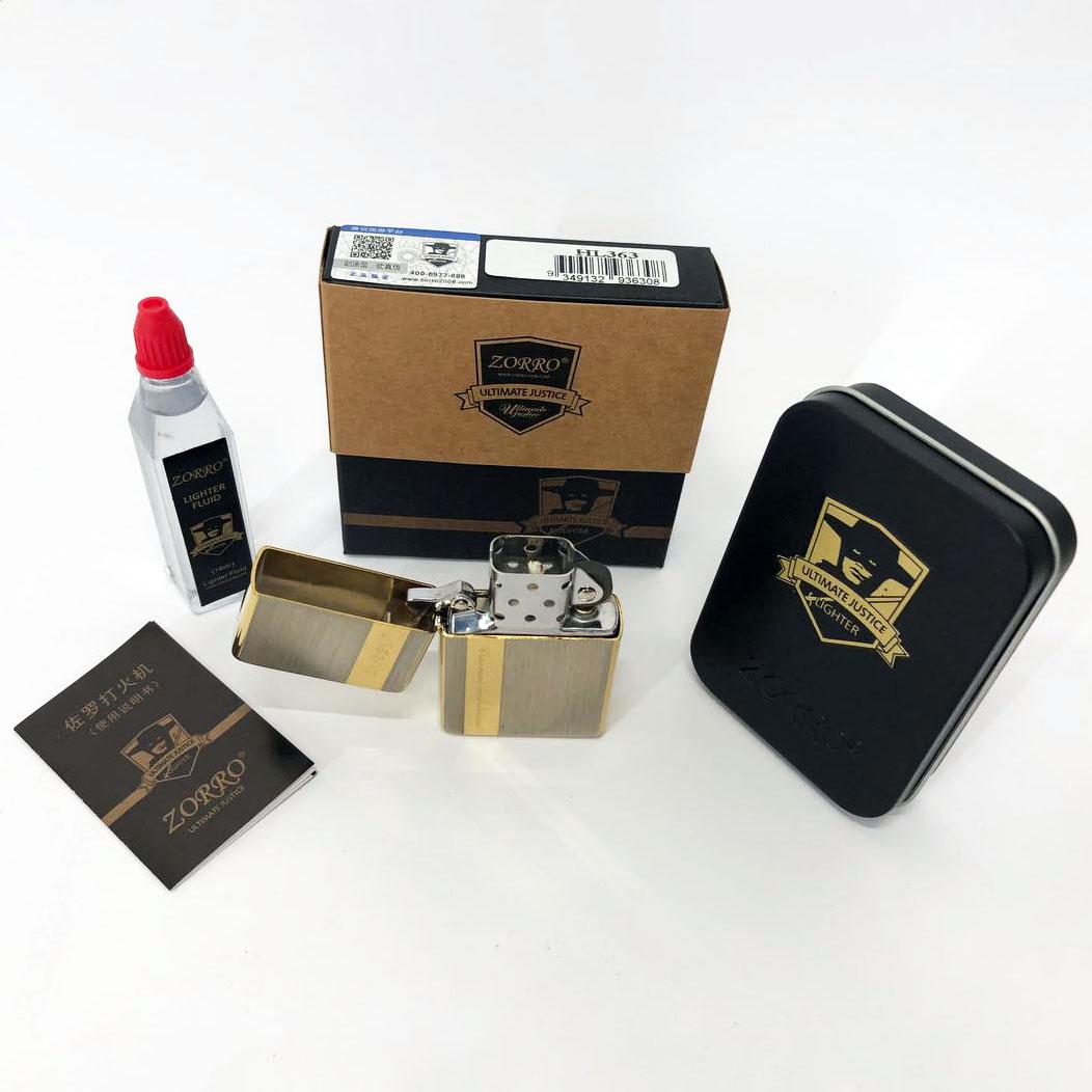 Набор для зажигалки бензиновая Zorro HL-363 Золото (310869) - фото 6 Набор для зажигалки бензиновая Zorro HL-363 Золото (310869) - фото 6