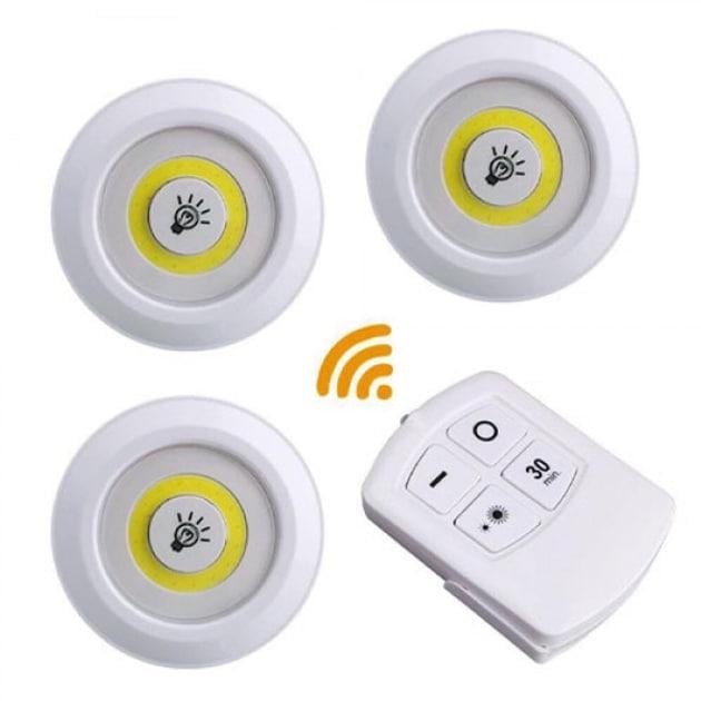 Лампи бездротові світлодіодні Led Light With Remote Control 15 W з пультом 3 шт. (1045) - фото 5