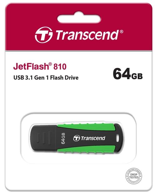 Флеш-пам'ять USB Transcend JetFlash 810 Rugged 64 Гб Чорний (TS64GJF810) - фото 5