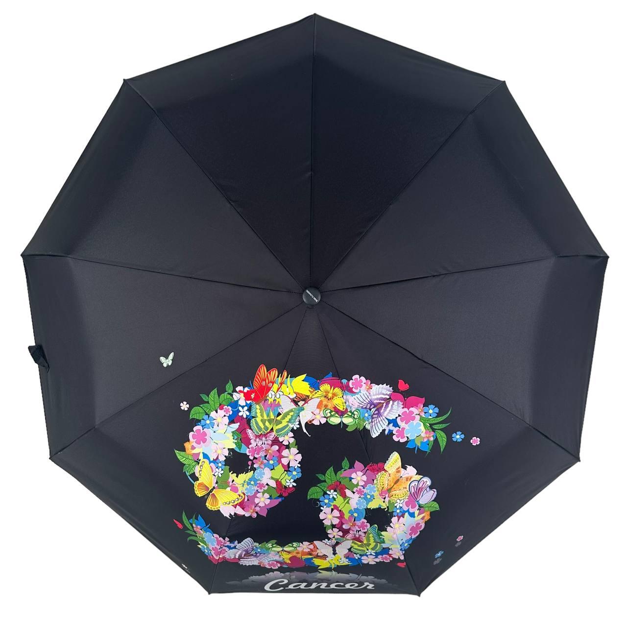Зонт женский автомат Rain Зодиак Flower Рак Cancer mini в подарочной упаковке с платком (01040-9) - фото 3 Зонт женский автомат Rain Зодиак Flower Рак Cancer mini в подарочной упаковке с платком (01040-9) - фото 3