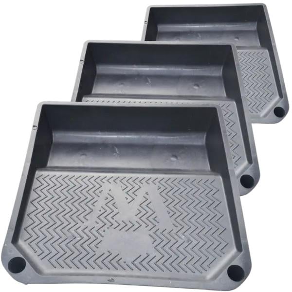 Ванная малярная для краски большая 320х340х65 мм Черный (32346Ч) - фото 2 Ванная малярная для краски большая 320х340х65 мм Черный (32346Ч) - фото 2