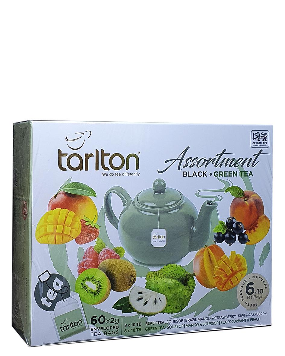 Чай черный/зеленый Tarlton Assortment Black Green Tea 60 шт. 2 г (56148)