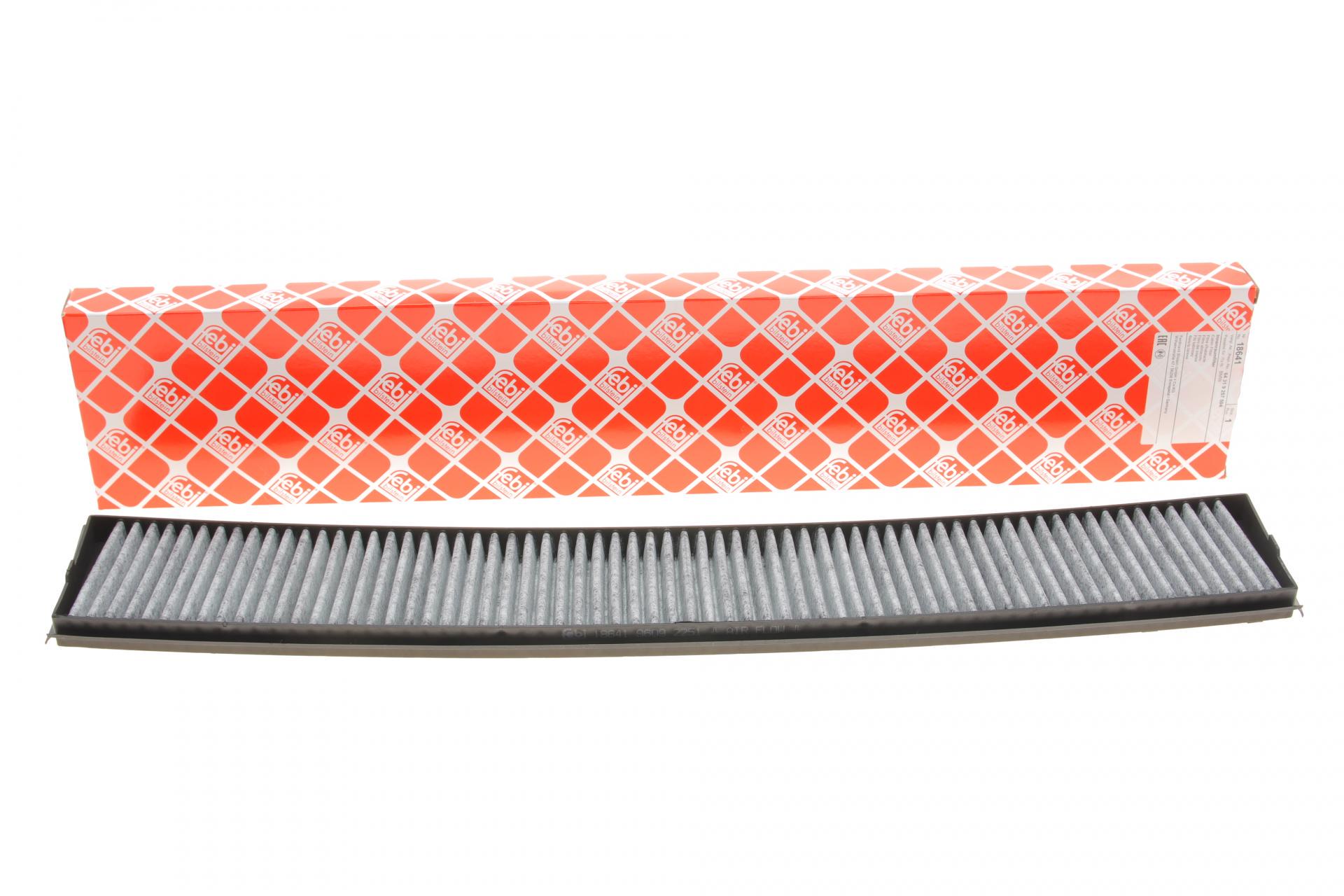 Фільтр салону FEBI BILSTEIN для BMW 3 E46 98-05/X3 E83 04- вугільний (18641)