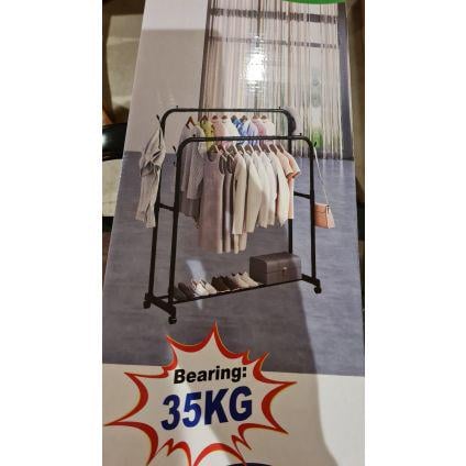 Стойка для одежды и обуви Drying Rack двойная до 35 кг 150х96х45 см - фото 3