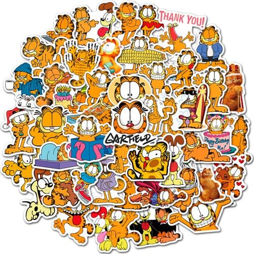 Набор наклеек Гарфилд Garfield 50 шт.