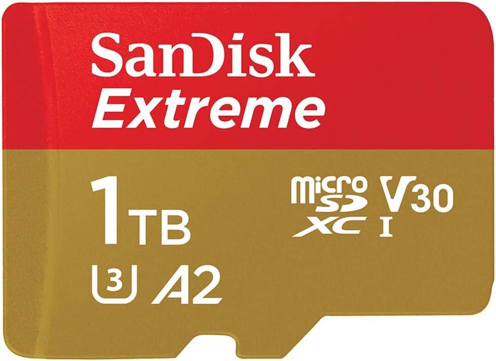 Карта памяти SanDisk 1 TB microSDXC Extreme C10 U3 V30 4K A2 + SD Adapter (SDSQXA1-1T00-GN6MA)