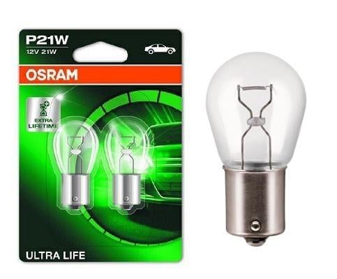 Автолампа P21W Ultra Life 12V 21W BA15S блистер 2 шт. (7506ULT02B)