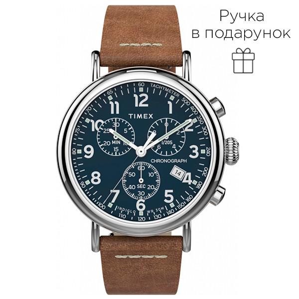 Наручные часы мужские Timex Standard Chrono кварцевые Silver (Tx2t68900)