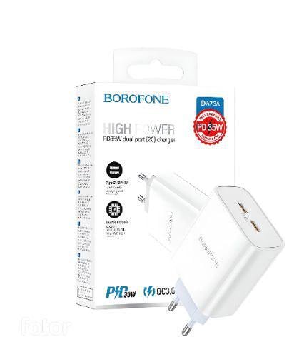 Зарядка сетевая Borofone BA73A PD 35W (21037428) - фото 4