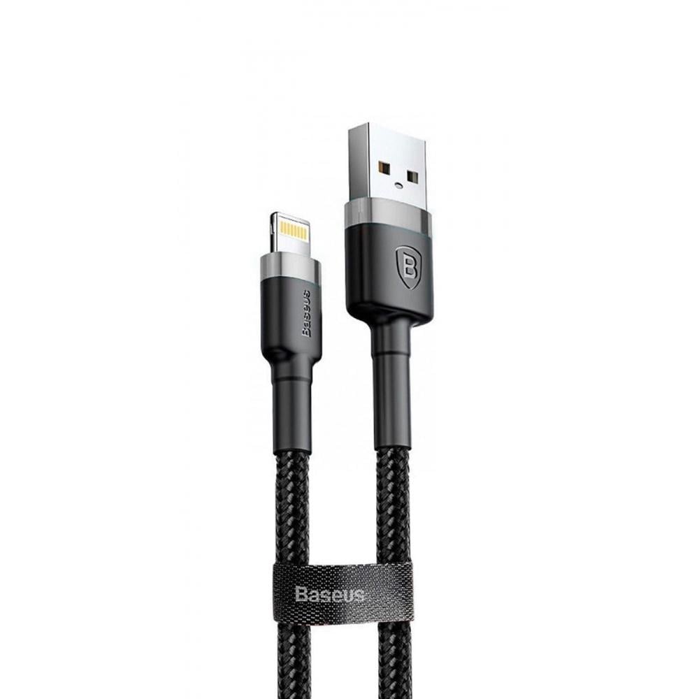 Кабель Baseus Cafule Lightning Cable 2A (3м) серый/черный