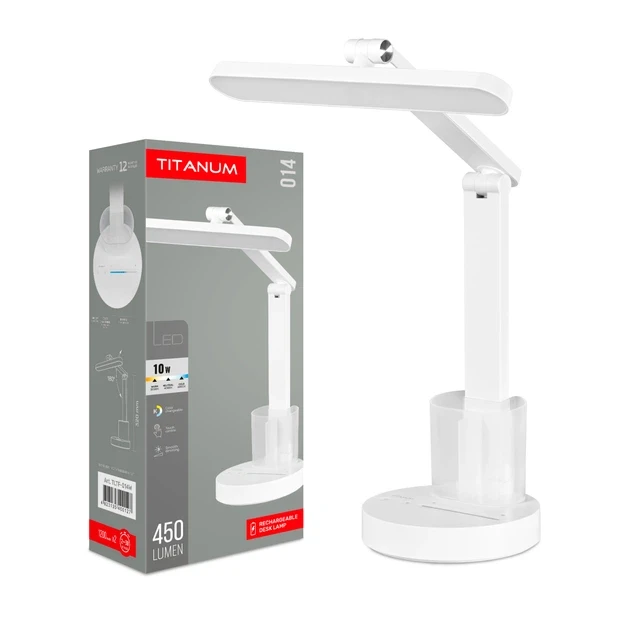 Настольная лампа TITANUM TLTF-014W LED 10W 3000-6000К аккумуляторная