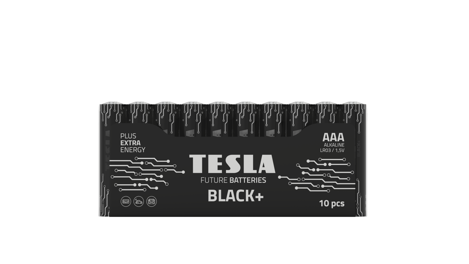 Батарейки TESLA BLACK AАA LR03 1,5 В 10 шт. (000004293)