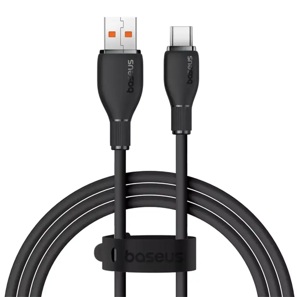 Кабель BASEUS Pudding Series Fast Charging Cable USB to Type-C P10355703111-01 100W 2 м Black