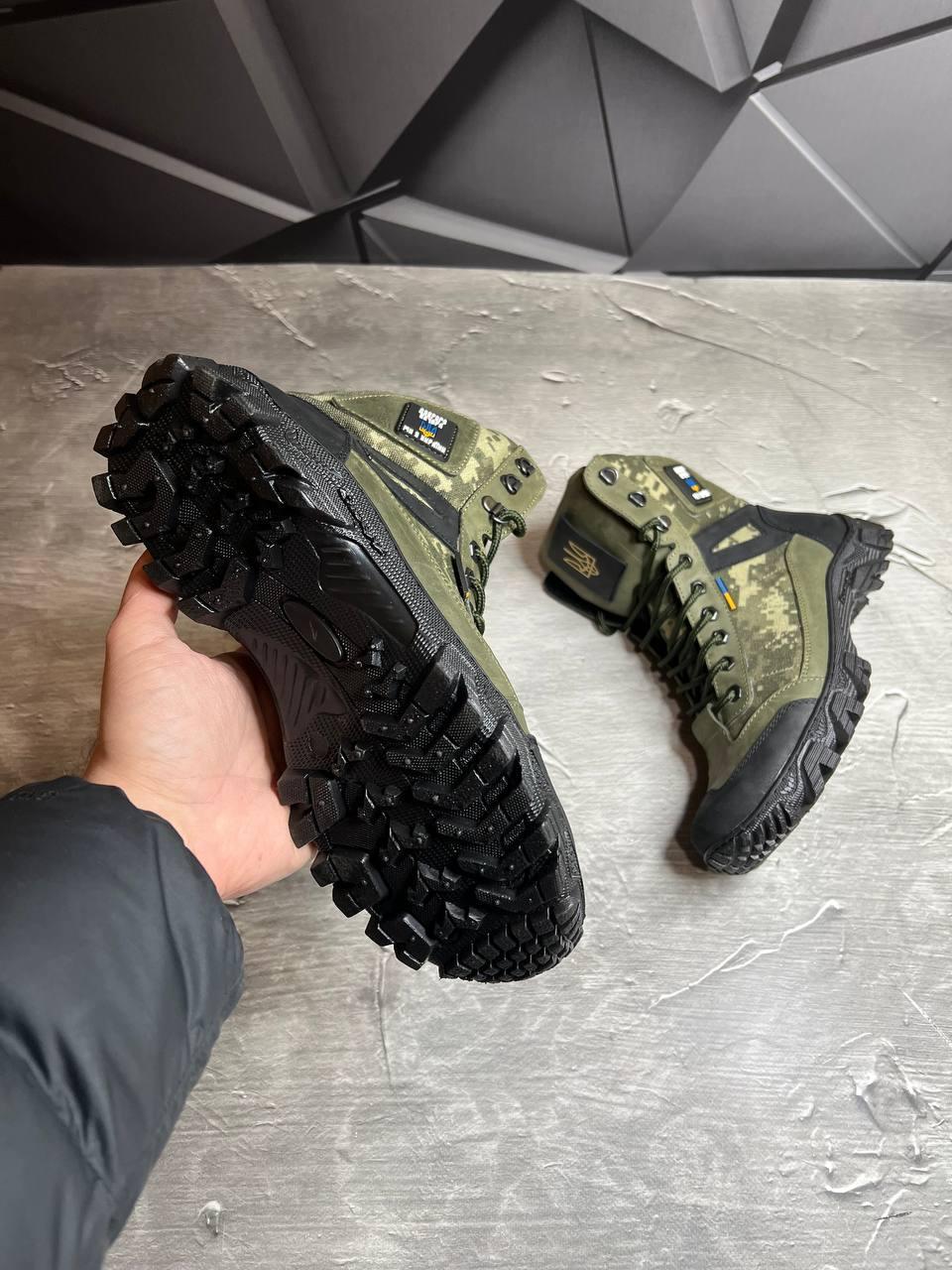 Берці чоловічі із натурального нубука/кордури демісезонні р. 40 Хакі/Піксель - фото 5 Берці чоловічі із натурального нубука/кордури демісезонні р. 40 Хакі/Піксель - фото 5