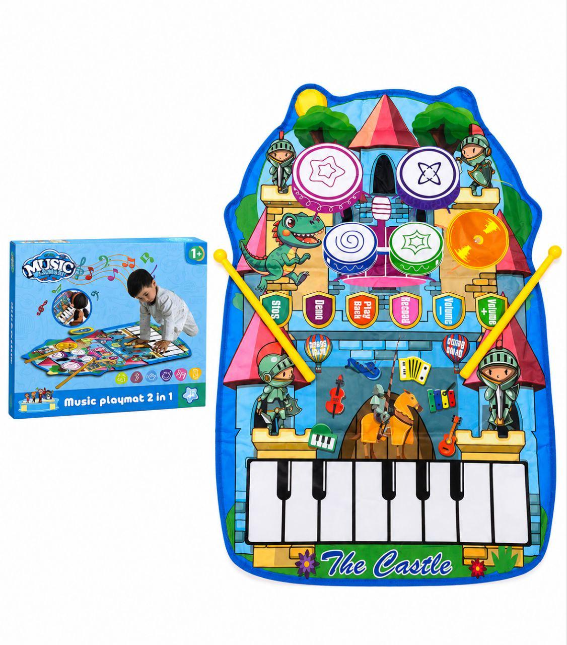 Килимок-піаніно інтерактивний музичний Music Blanket 2в1 з барабанами 90x67 см (YYD-04) Килимок-піаніно інтерактивний музичний Music Blanket 2в1 з барабанами 90x67 см (YYD-04)