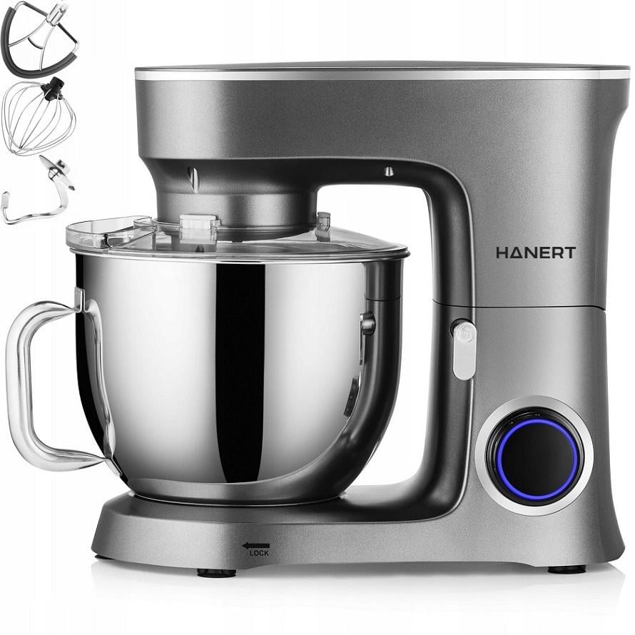 Тестомес планетарный Hanert Bäcker Grey 3000 Вт 7 л