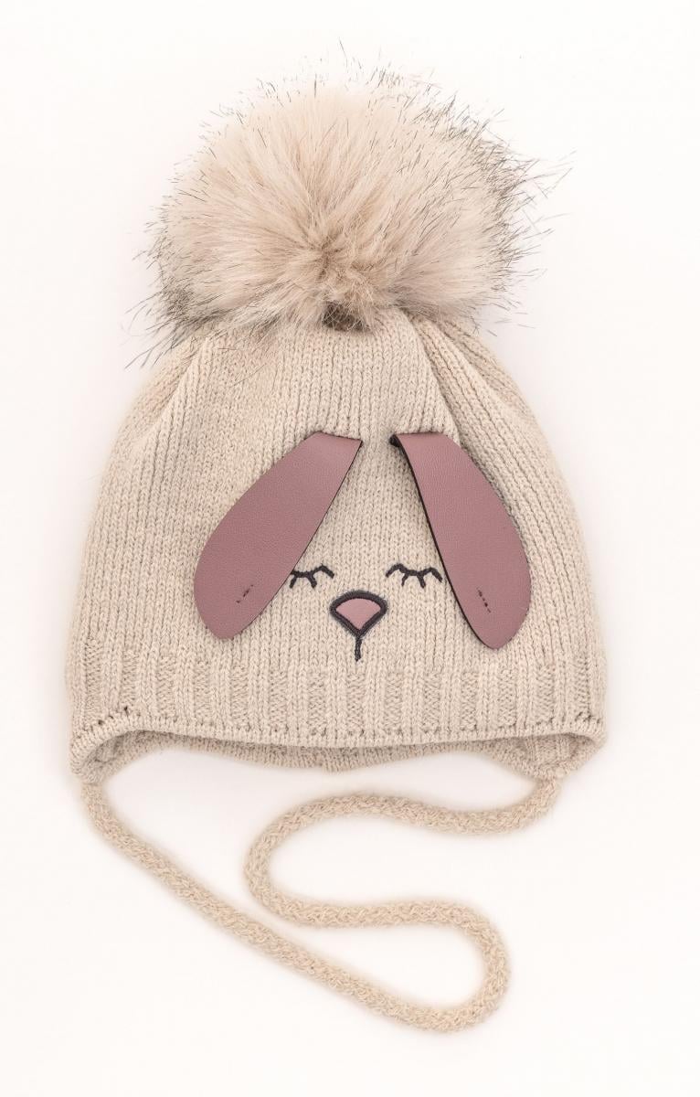 Шапка детская зимняя Alex Банни 38-42 см Бежевый Шапка детская зимняя Alex Банни 38-42 см Бежевый