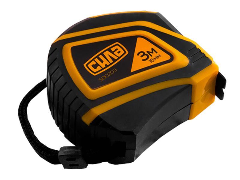 Рулетка Сила 500203 прогумована з автостопом 3 м (3384) Рулетка Сила 500203 прогумована з автостопом 3 м (3384)