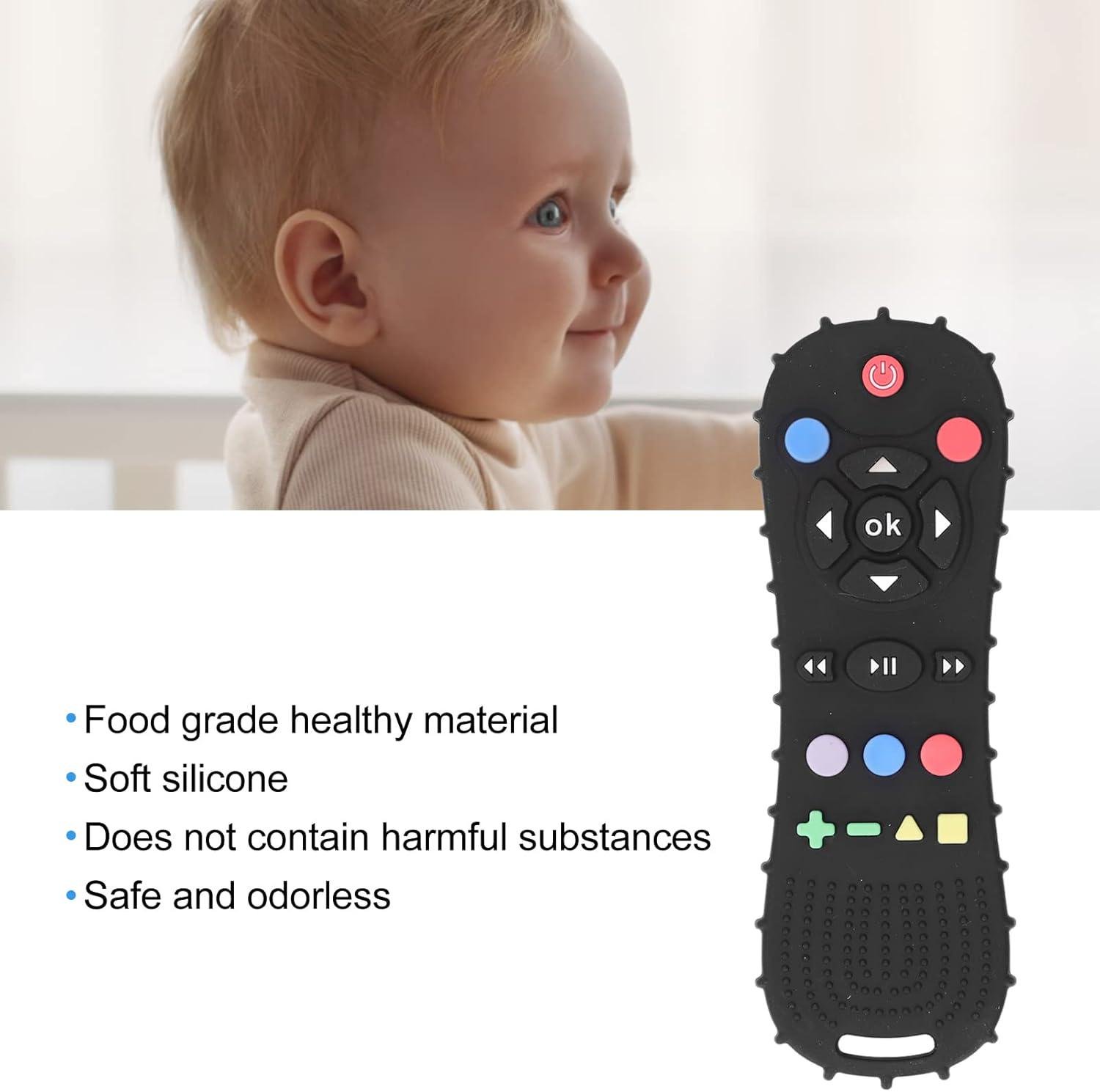 Гризунець дитячий силіконовий Пульт Чорний - фото 6